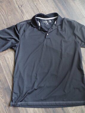 Men's Performance Polo Luxary Golf Black Shirt By Pebble Beach